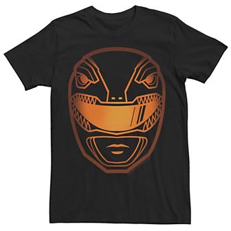 Men's Power Rangers Glowing Helmet Carving Tee