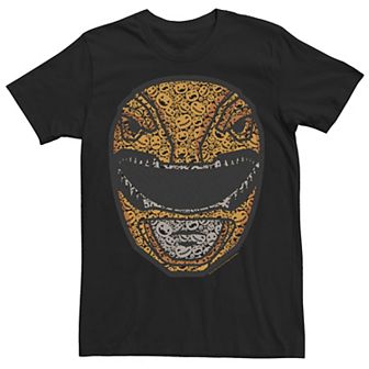 Men's Power Rangers Yellow Ranger Pumpkin Fill Helmet Tee