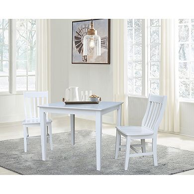 International Concepts Dining Table & Chair 3-piece Set