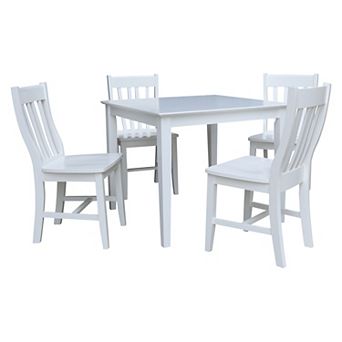 International Concepts Dining Table & Dining Chair 5 pc Set