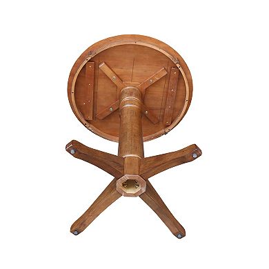 International Concepts Round Pedestal Counter Height Dining Table