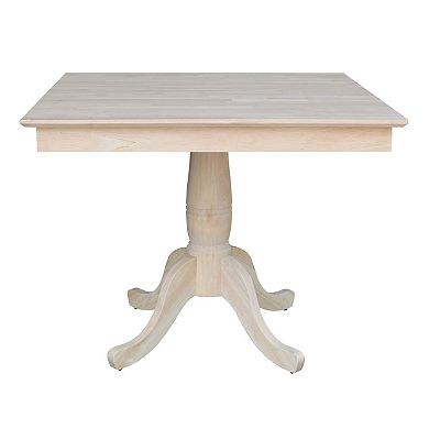 International Concepts Square Pedestal Dining Table