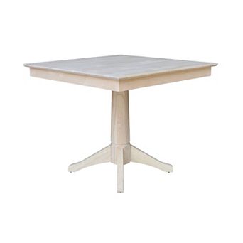 International Concepts Square Pedestal Dining Table