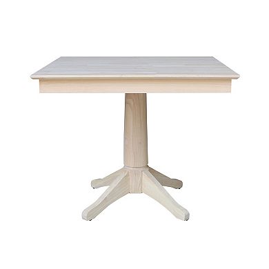 International Concepts Square Pedestal Dining Table