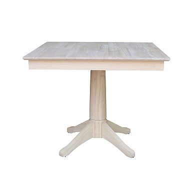 International Concepts Square Pedestal Dining Table