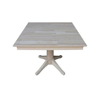 International Concepts Square Pedestal Dining Table