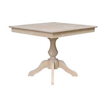 International Concepts Square Pedestal Dining Table
