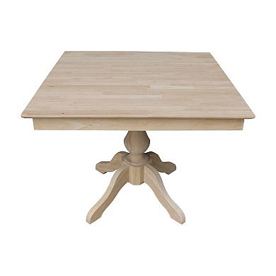 International Concepts Square Pedestal Dining Table
