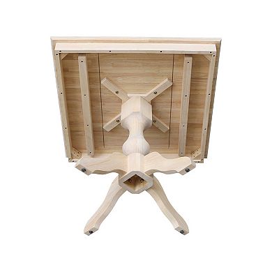 International Concepts Square Pedestal Dining Table