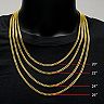 18k Gold Over Stainless Steel Curb Chain Necklace