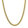 18k Gold Over Stainless Steel Curb Chain Necklace