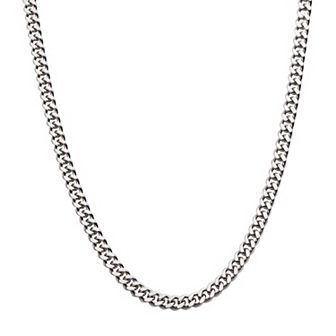 DANTE Stainless Steel 4 mm Curb Chain Necklace
