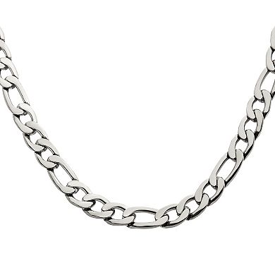 Stainless Steel Figaro Chain Necklace