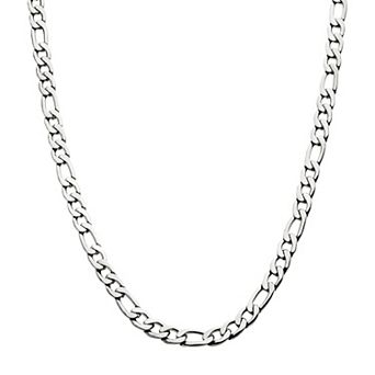 DANTE Stainless Steel Figaro Chain Necklace