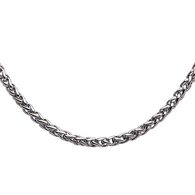 Stainless Steel 4 mm Wheat Chain Necklace