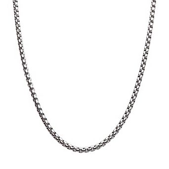 DANTE Stainless Steel 4 mm Box Chain Necklace