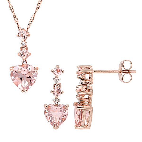 Rose gold heart hot sale necklace kohls