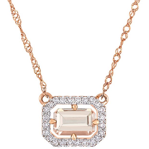 Floating diamond deals necklace kohls