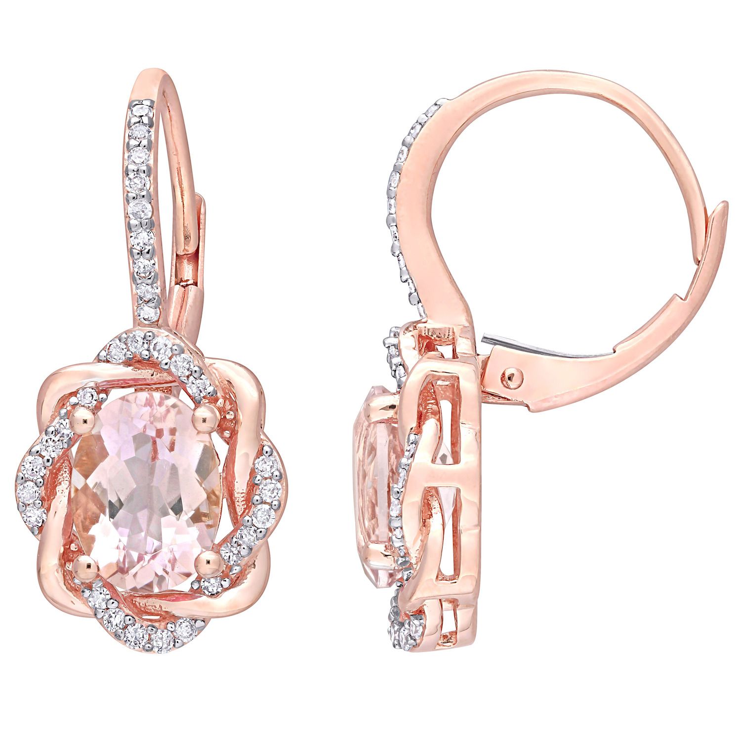 Kohls hot sale morganite earrings