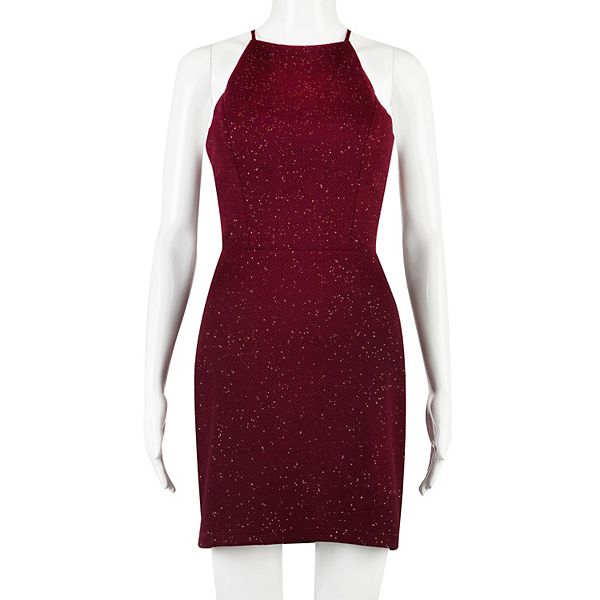 Juniors' Speechless Lace Back Slip Dress