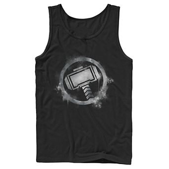Men's Marvel Avengers Endgame Thor Spray Paint Logo Tank Top