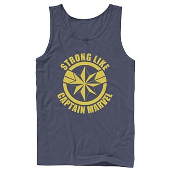 Men's Marvel Strong Like Captain Marvel Logo Tank Top