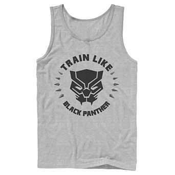 Men's Marvel Train Like Black Panther Logo Tank Top