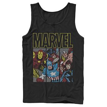 Men's Marvel Classic Avengers Group Panel Tank Top