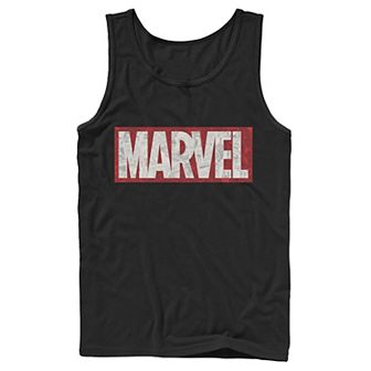 Men's Marvel Comic Strip Logo Fill Tank Top