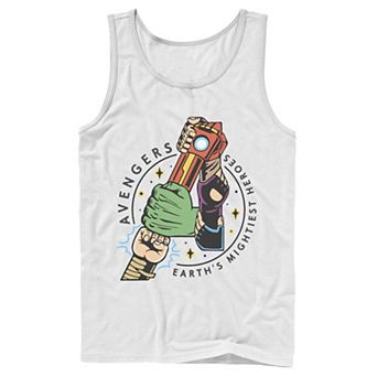 Men's Marvel Avengers Lock Arms Chest Logo Tank Top