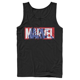 Men's Marvel Classic Logo Black Panther Fill Tank Top