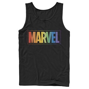 Men's Marvel Rainbow Gradient Logo Tank Top