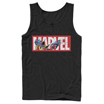 Men's Marvel X-Men Wolverine Logo Fill Tank Top