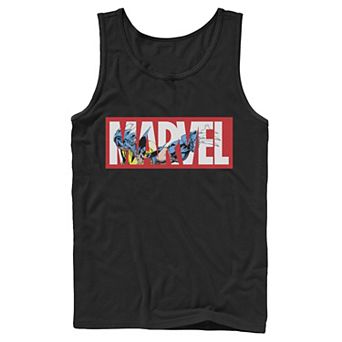 Men's Marvel X-Men Wolverine Logo Fill Tank Top