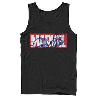 Men's Marvel Classic Logo Iron Man Fill Tank Top