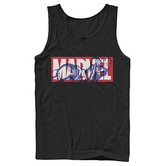 Men's Marvel Classic Logo Iron Man Fill Tank Top