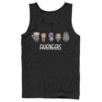 Men's Marvel Avengers Doodle Group Shot Tank Top