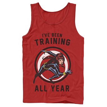 Men's Marvel Avengers Black Widow I've Been Training All Year Tank Top