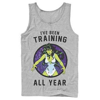Men's Marvel She-Hulk I've Been Training All Year Tank Top