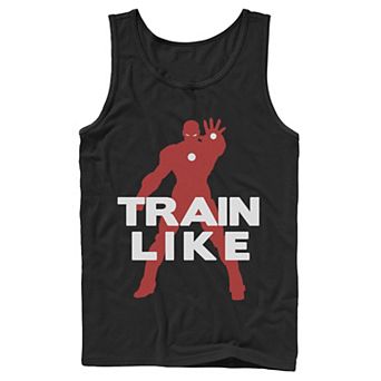 Men's Marvel Train Like The Avengers Outline Portrait Tank Top