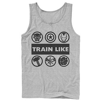 Men's Marvel Train Like The Avengers Icons Tank Top