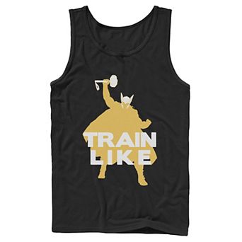Men's Marvel Train Like Thor Silhouette Tank Top
