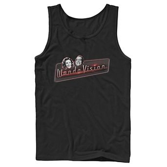 Men's Marvel Wanda Vision Wanda & Vision Face Logos Tank Top