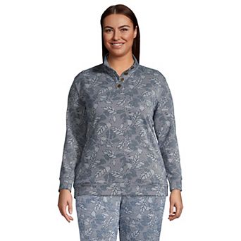 Plus Size Lands' End Long Sleeve Sport Knit Pullover