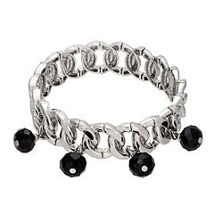 Simply Vera Vera Wang Black Chain Bangle Bracelet