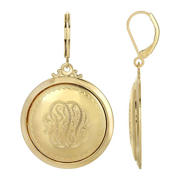 Logo-Engraved Drop Earrings main image 1