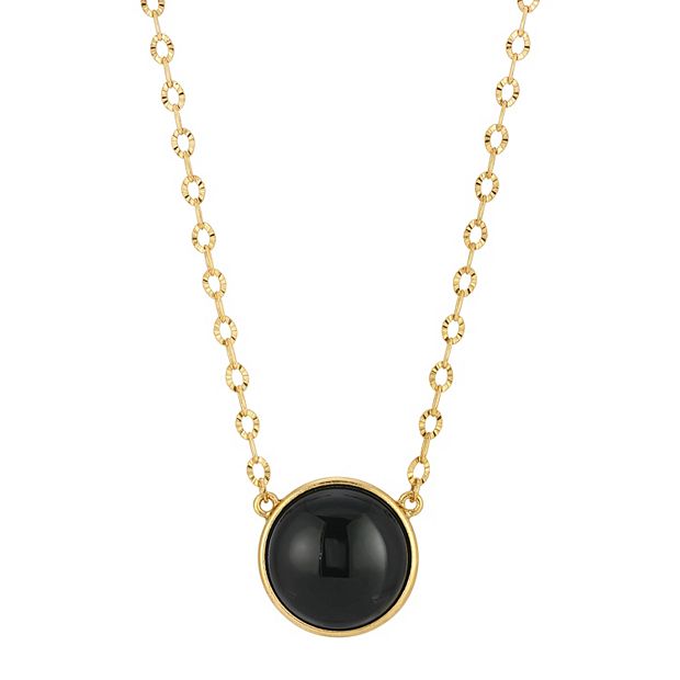 Kohls black deals onyx necklace