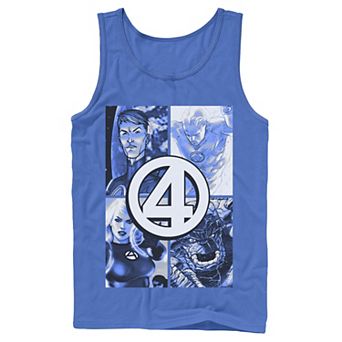 Men's Marvel Fantastic Four Group Shot Logo Box Up Tank Top
