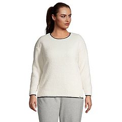Petite Lands' End Serious Sweats Long Sleeve Button Hoodie