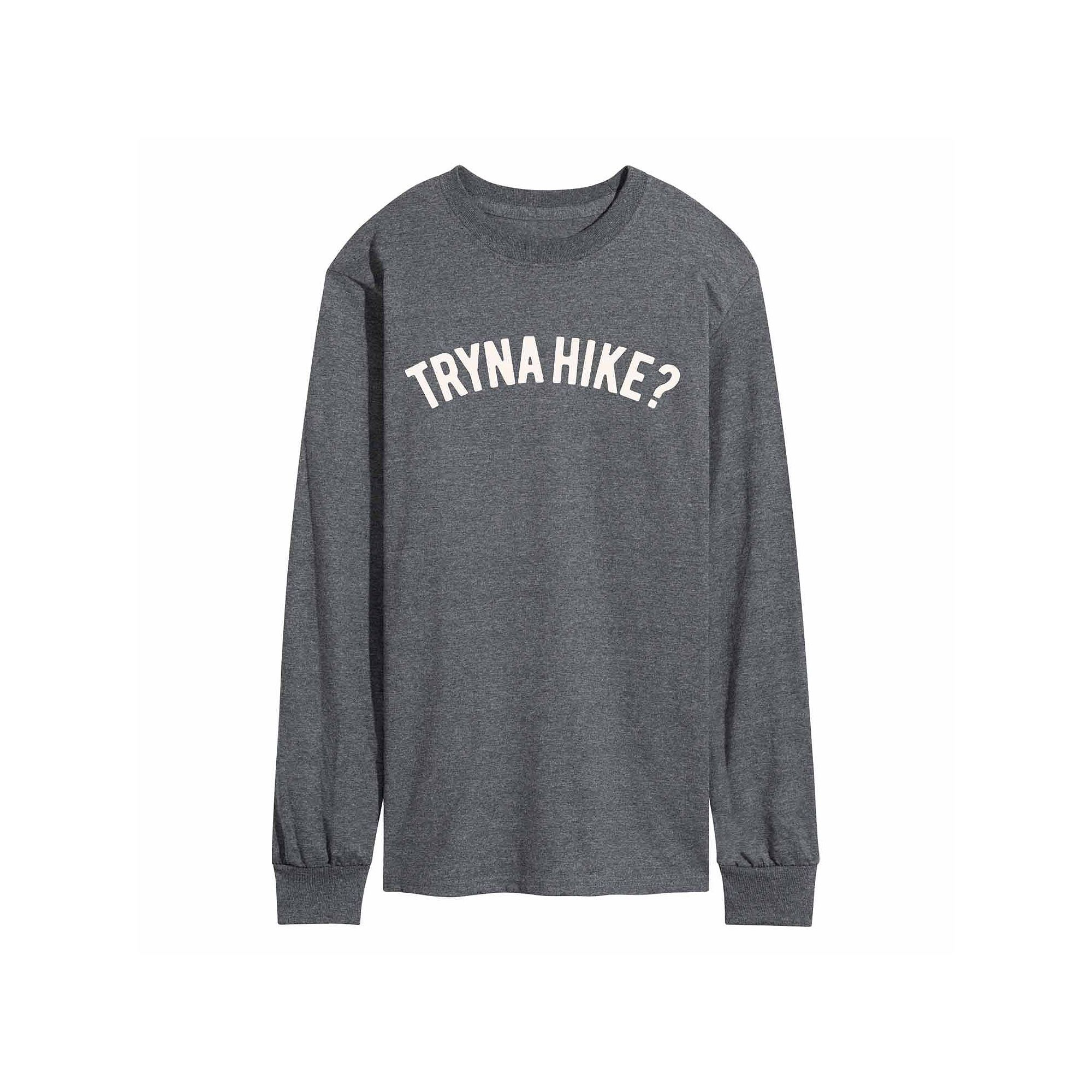 Mens Tryna Hike Tee, Size: Medium, Heather Grey